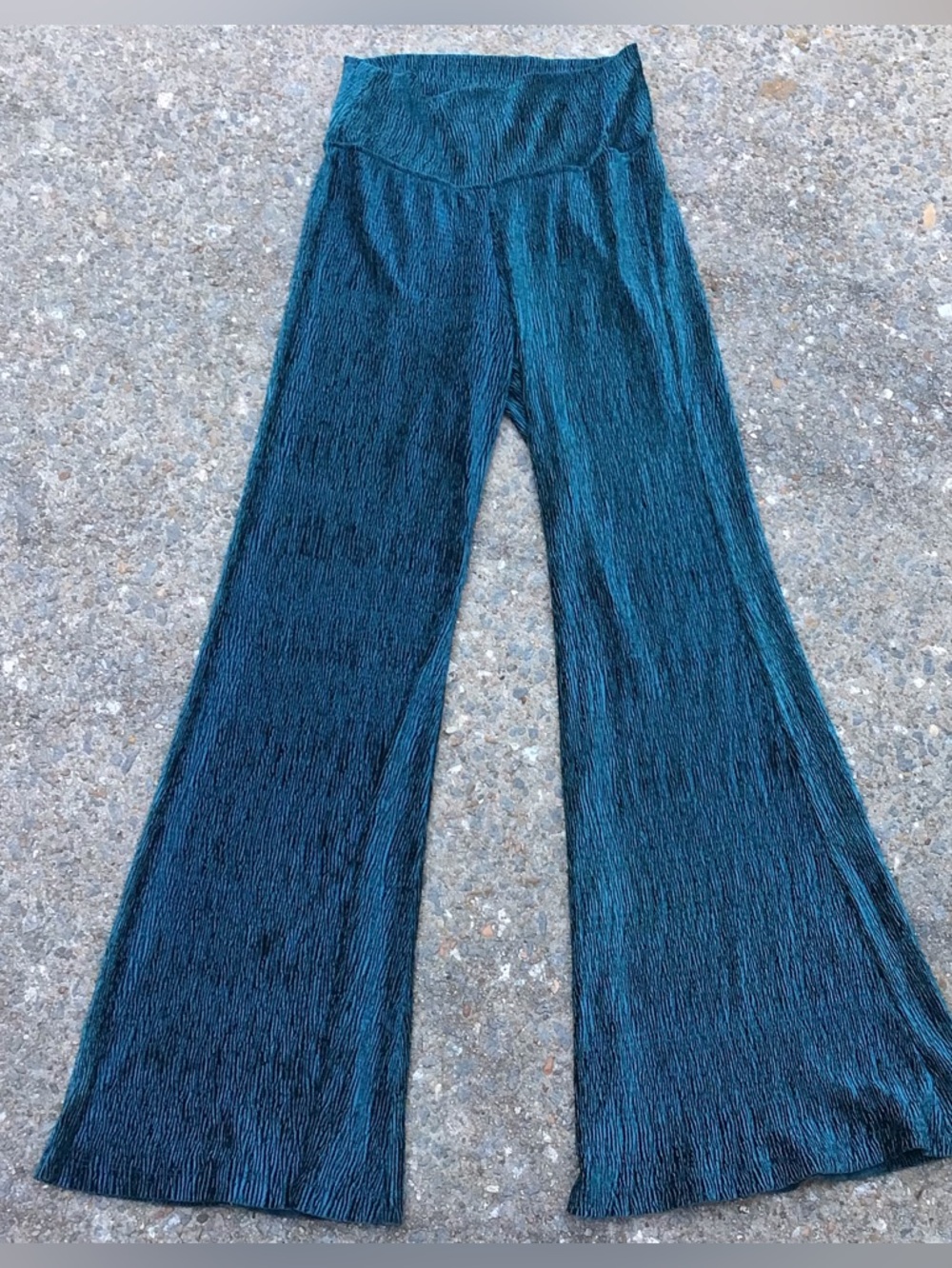 Earthbound Textured Velvet Flare Pants
